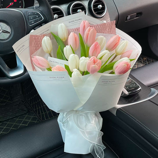 Pasztell Harmónia – Tulipáncsokor